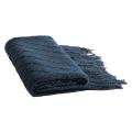 Rhombus Acrylic Knit Woven Blanket,with Tassel for Travel Picnic, B
