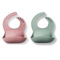 Silicone Baby Bibs,waterproof with Food Catcher for Babies Toddlers