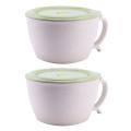 Microwave Noodle Bowls with Lid-40 Oz Large Wheat Straw Soup Mug