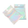 200 Pieces Resealable Smell Proof Bags(holographic Color,2.75x4 Inch)