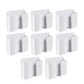 8pcs Mobile Phone Wall Mount Holders for Home Bedroom (white)