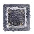 Glass Brick Paver Garden Light(2 Unit ), 4 Led, Warm White