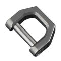 D-type Multifunctional Mini Full Titanium Buckle Key Ring Buckle -s