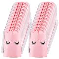 50 Pieces Eyelash Aftercare Bags Makeup Bags Toiletry Pouch Pink,l