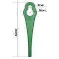100 Pack 8.3cm Plastic Trimmer Blade for Bosch Einhell Lawn Mower