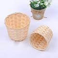 5pcs Mini Woven Baskets without Handles for Crafts Decor (7.5x9cm)