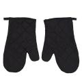 1 Pair Craft Cotton Oven Glove Pot Holder Cooking Mitts Black