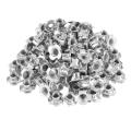 Set Of Assorted Four Prong Nuts Metal Coating (m8 100pcs)