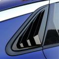 2pcs for Kia K5 2020 2021 2022 Black Rear Side Window Louvers