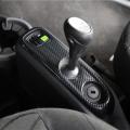Car Gear Shift Panel Cover for Mercedes Smart 2009-2015, Carbon Fiber
