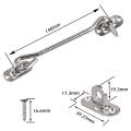 2 Pcs Cabin Hook (6 Inch) with Screws - for Shutter Shed Window