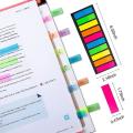 Fluorescent Translucent Sticky Note, 4000 Pcs Total, 10 Color Tabs,a