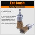 7 Pack Drill Wire Brush End Brush Set, Wire Brush for Drill 1/4 Inch