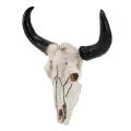 Resin Longhorn Cow Skull Head Wall Decor 3d Wildlife Sculpture