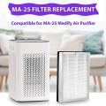 Hepa Filter Replacement for Medify Ma-25 Air Purifier 4-pack