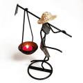 Candle Holder Home Decoration Accessories Humanoid Figurines Decor-f