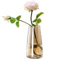 Flower Glass Vase for Decor for Centerpieces Kitchen Office(amber)