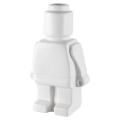 Robot Sculpt Figurines Vase Artificial Flower Vase Ceramic -white