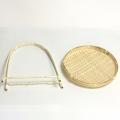 Bamboo Weaving Straw Baskets Fruit Bread Food Storage -single Layer