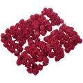 144x 2cm Pe Rose Foam Mini Flower Bouquet Solid Color Wine Red