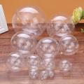 Brand New Transparent Openable Plastic Christmas Decoration Ball 16cm