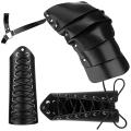 Knight Cape Belt and Gauntlet Wristband Bracers Cosplay Party Costume