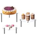 3 Layers Acrylic Bakeware Transparent Wedding Birthday Cake Stand