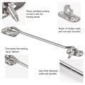 2 Pcs Cabin Hook (8 Inch) with Screws - for Shutter Shed Window