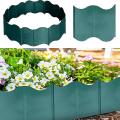 20pcs Plastics Garden Edging Fence,diy Decorative Flower Bed,green