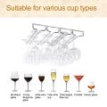 6x Under Cabinet Stemware Wine Glass Holder Rack 2.17 Inch Deep