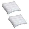 Large Inflatable Bed Wedge Pillow - Portable Lightweight (17ozs)