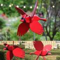 Pinwheels Decor Stakes,waterproof Outdoor Figurines Ornaments-red