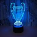 3d Trophy Lamp 7 Colors Changing Led Night Light Contact Button Usb