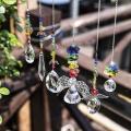 Crystal Suncatchers Hanging Crystal Angel with Multicolor Beads