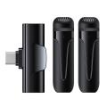 Wireless Microphone 2.4g for Youtube Facebook Live Vlog One for Two