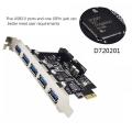 Usb3.0 Expansion Card 5 Ports +19pin Slot Accessories for Winxp/vista