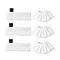 6 Pcs Mop Cloth Cover Replacement Steam Cleaner Mop Head Rags Pads