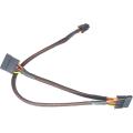 2pcs 6pin to 15pin X2 Sata Power Cable Cord for Dell 3650 3653 3655