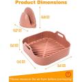 Air Fryer Silicone Pot with Gloves Air Fryer Baking Basket B