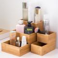 5pcs/set Makeup Organizer Bamboo Drawer Set for Office Home Kitchen