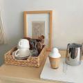 Natural Straw Woven Hyacinth Storage Basket Hand-woven Square