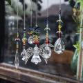 Crystal Suncatchers Hanging Crystal Angel with Multicolor Beads