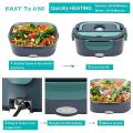 Electric Lunch Box,for Car,home & Office- Capacity 1.5l Us Plug Green