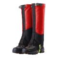 Outdoor Leg Gaiters for Hiking Hunting Snow Ski Leg Wraps L Red