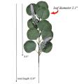 12 Pcs Artificial Eucalyptus Greenery Stems Leaves  (with Lavenders)