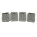 Bed Stopper & Stopper Cups for All Wheels Of Furniture, (grey)