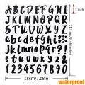 10 Sheets 720pieces Vinyl Letters Numbers Stickers, for Door,business
