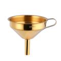 Stainless Steel Funnel with Detachable Filter for Canning -gold