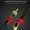 Fsu Digital Audio Rca Cable Male Speaker Hifi Subwoofer Cable Av 2m