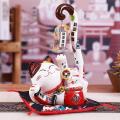 8.6 Inch Ceramic Maneki Neko Lucky Cat Money Box Coin Bank ,b